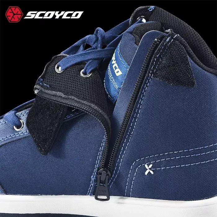 SCOYCO-Chaussures d'équitation de moto décontractées pour hommes, bottes Piedmont, bottes de protection, vêtements de degré d'automne, quatre saisons