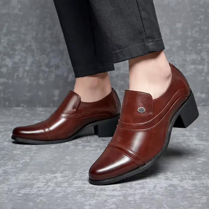 Mocassins de marque européenne en cuir de qualité supérieure pour hommes