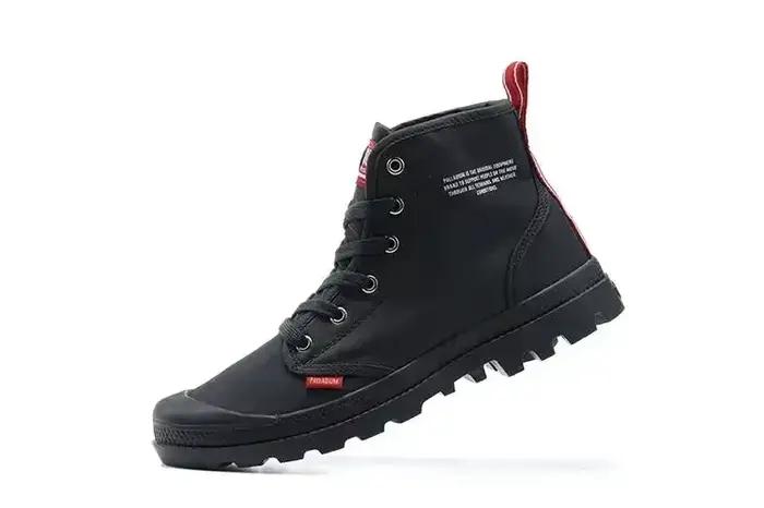 Baskets classiques PALLADIUM en toile antidérapante pour homme, baskets montantes pour printemps automne, baskets décontractées à lacets pour randonnées et promenades