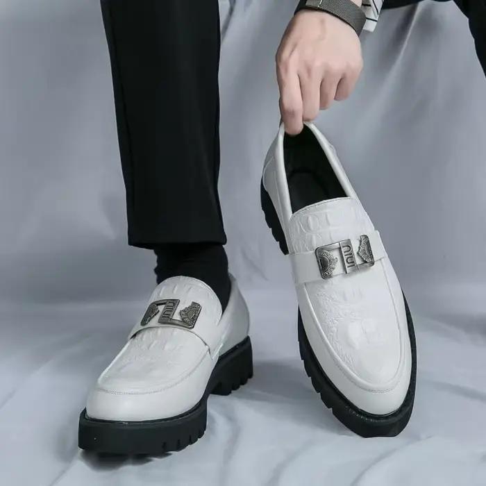 Hommes mocassins fête affaires à semelles épaisses
