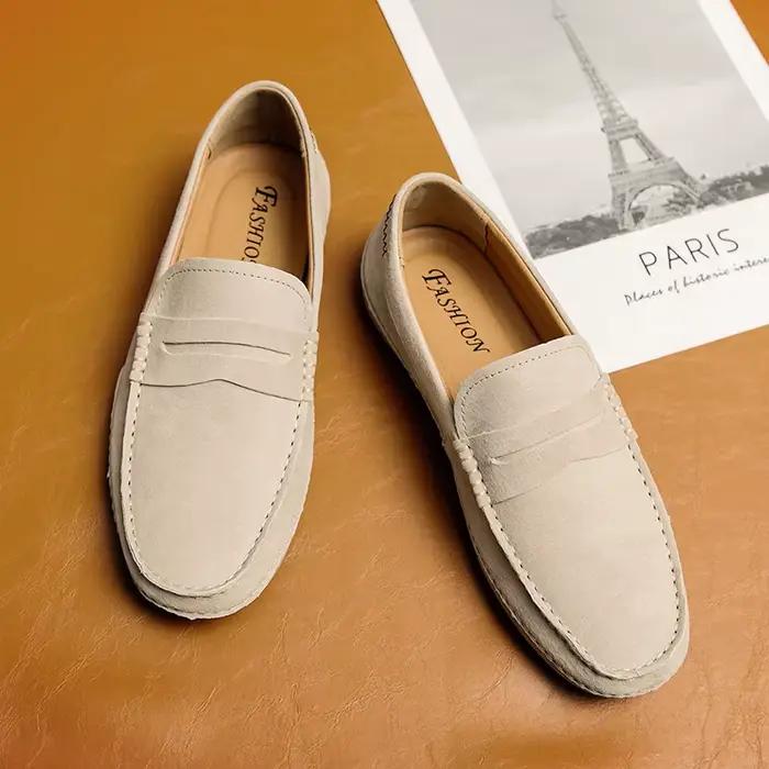 Mocassins en cuir faits à la main pour hommes