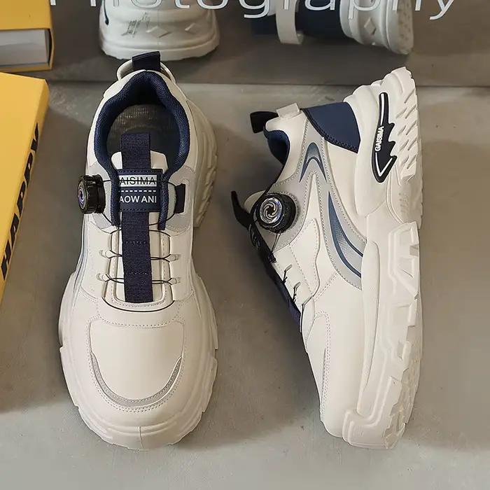 Chaussures de course polyvalentes à semelles épaisses pour hommes