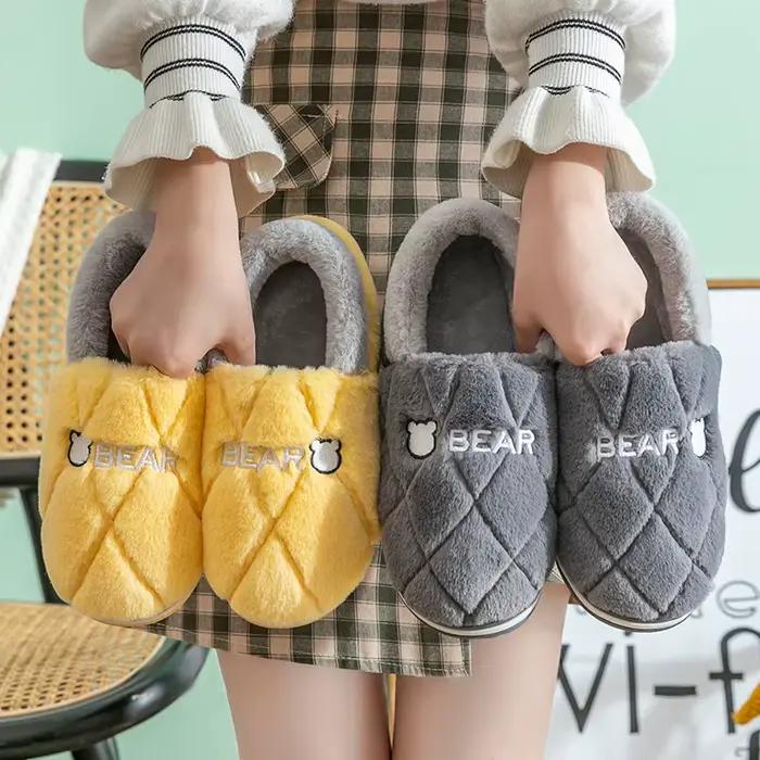 TZLDN pantoufles de fourrure hommes maison TPR plate-forme coussin chaud doux concepteur salon chaussures confortable antidérapant haute qualité intérieur