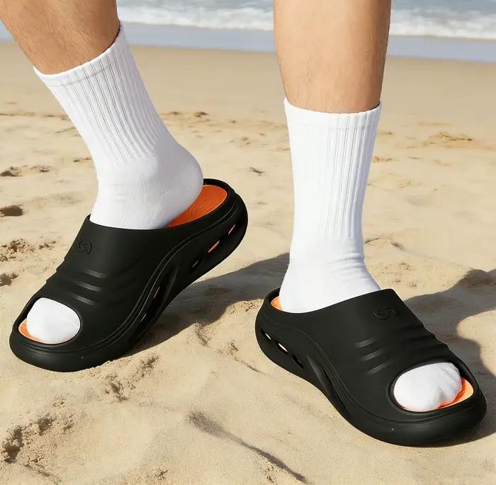 Sandales de plage d'été pour hommes, tongs de sport de plein air, légères, antidérapantes, confortables pour la maison et l'usage quotidien