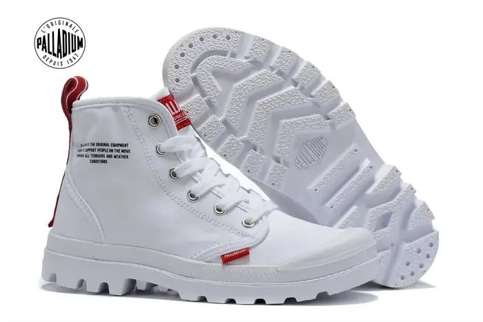 Baskets classiques PALLADIUM en toile antidérapante pour homme, baskets montantes pour printemps automne, baskets décontractées à lacets pour randonnées et promenades