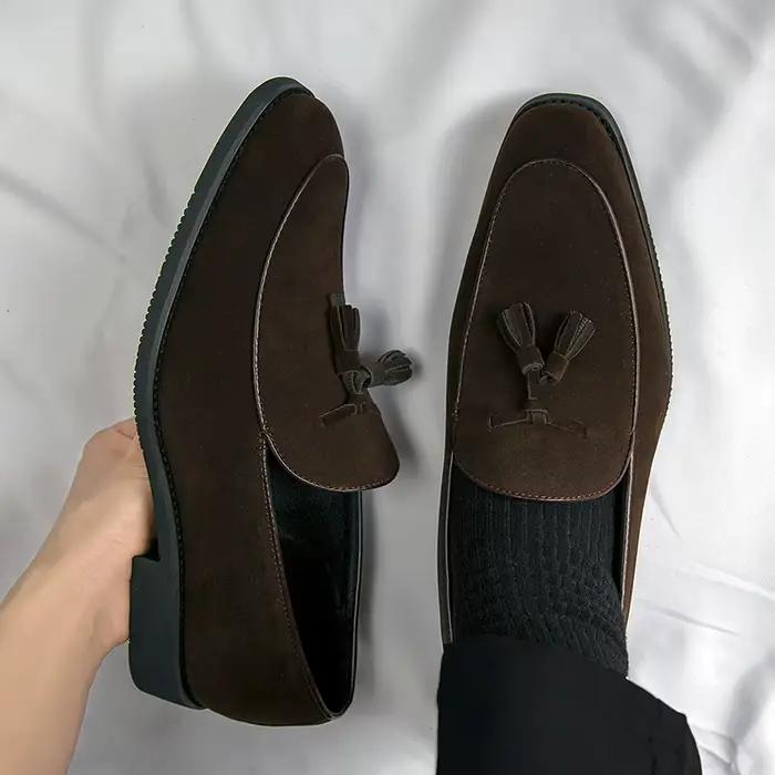 Mocassins de loisirs sans lacet chaussures de marche pour hommes