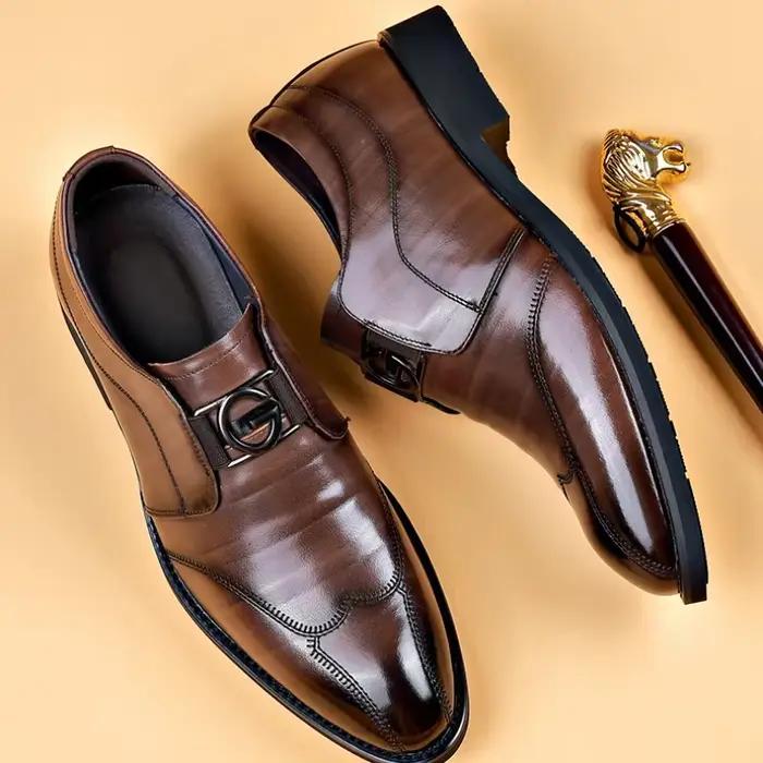Hommes d'affaires chaussures en cuir verni homme richelieu