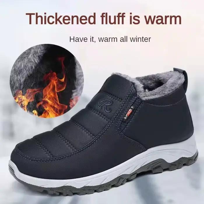  Chaussures pour hommes automne hiver décontracté coton chaud résistant à l'usure semelle épaisse abordable livraison