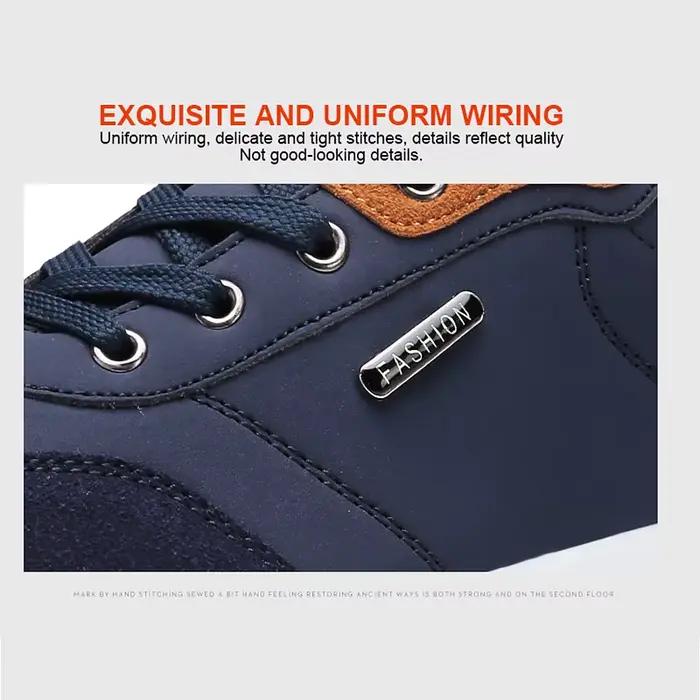 Cuir hommes chaussures Sneaker tendance sport course respirant