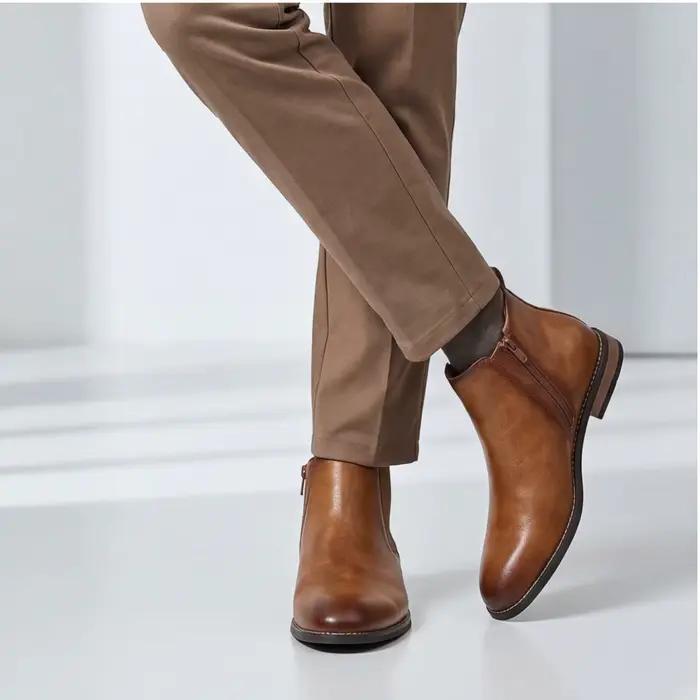 Bottes Chelsea homme style rétro confortables pour printemps automne ocassions spéciales et quotidienne