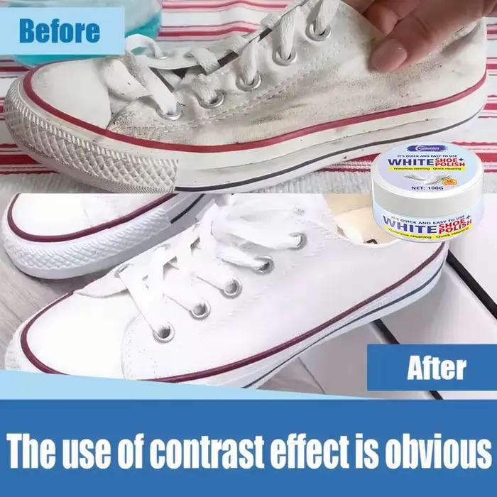 Crème d'entretien pour chaussures blanches