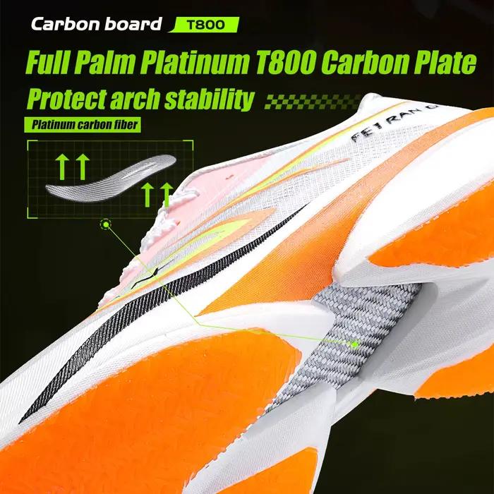 IRUNSVAN T800 chaussures de course en plaque de carbone-chaussures de course légères pour hommes et femmes-entraînement de Marathon, rembourrées et antidérapantes