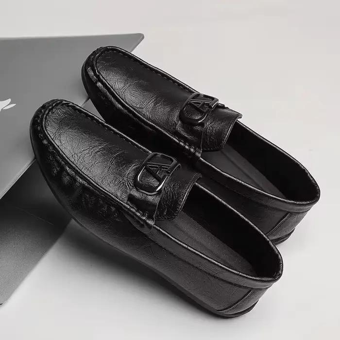 Mocassins de luxe en cuir véritable pour hommes, chaussures décontractées, confortables, plates, de conduite, de marche, nouvelle collection printemps-automne