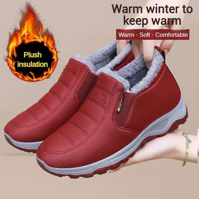  Chaussures pour hommes automne hiver décontracté coton chaud résistant à l'usure semelle épaisse abordable livraison
