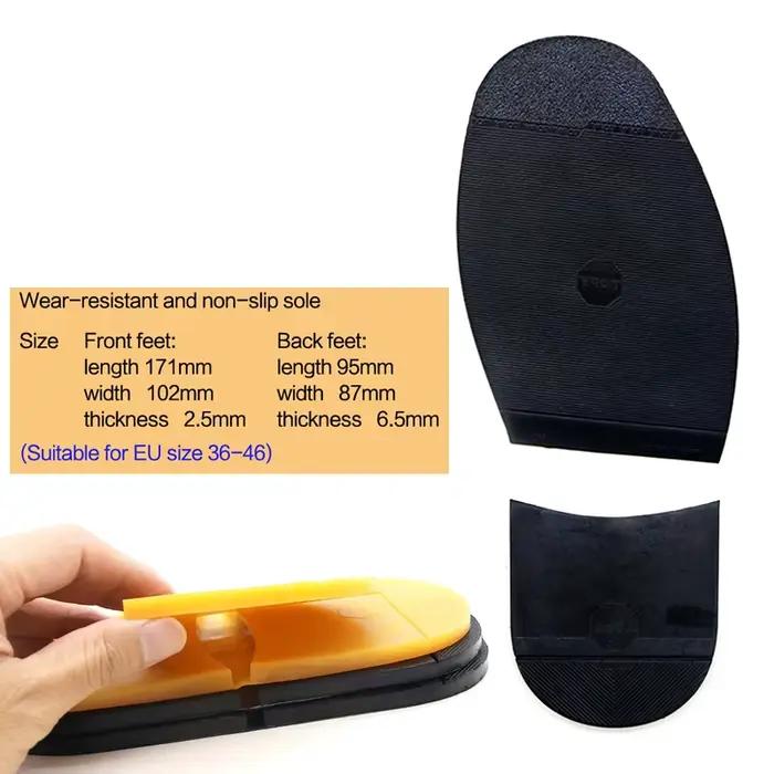 Semelles coordonnantes en caoutchouc pour chaussures d'affaires en cuir