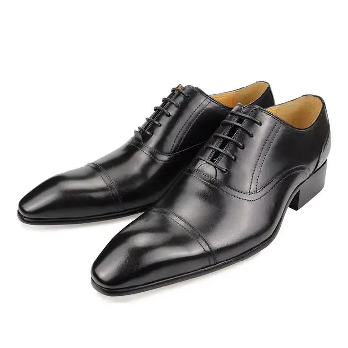 Chaussures en cuir véritable sur mesure pour hommes