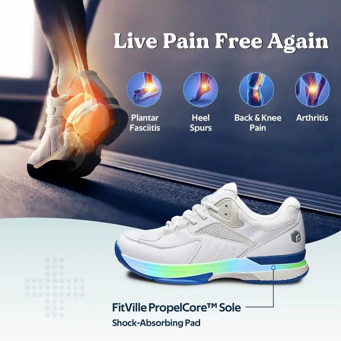FitVille-Chaussures de tennis coordonnantes pour hommes
