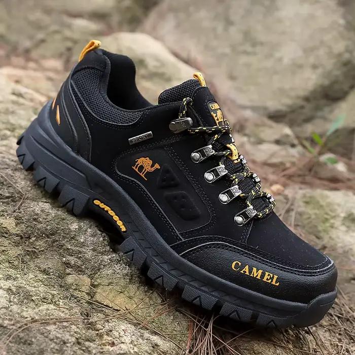 Chaussures de randonnée HKDQ en microfibre pour homme, basses, antidérapantes, respirantes, semelles en caoutchouc et EVA, occasion randonnée et alpinisme