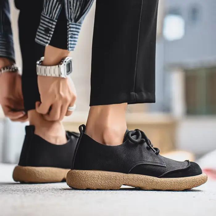Marque de luxe chaussures décontractées pour hommes