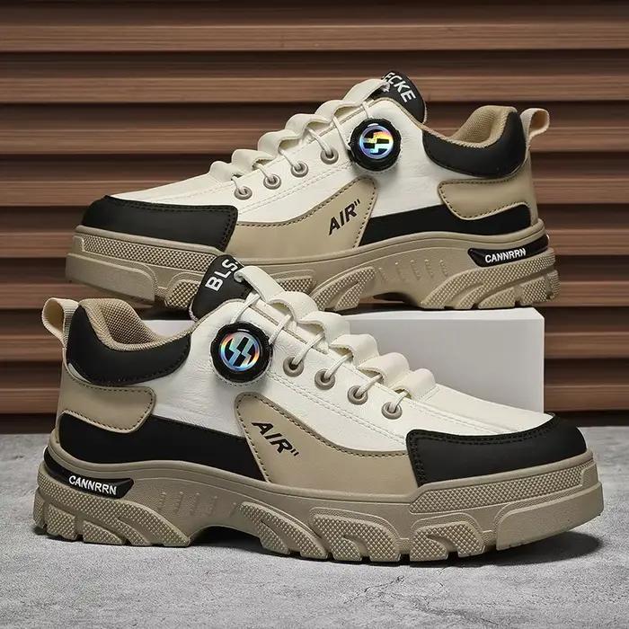 Marque hommes baskets en cuir plate-forme chaussures décontractées