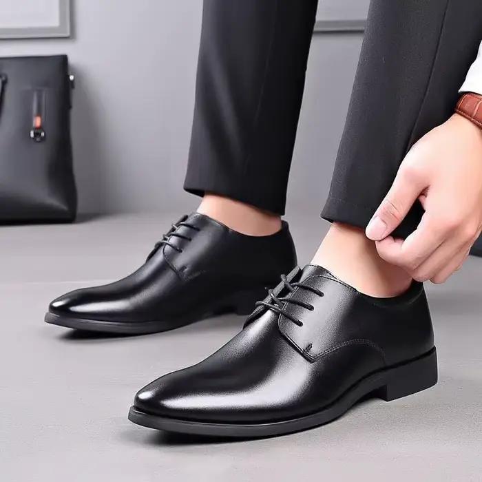 Chaussures pour hommes de Style britannique garçons d'honneur meilleur homme mariage affaires décontracté fond souple