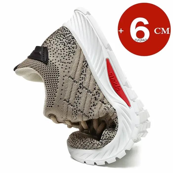 Homme baskets ascenseur chaussures talons cachés respirant rehaussement