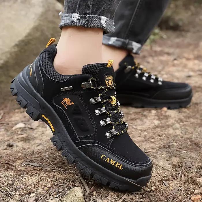 Chaussures de randonnée HKDQ en microfibre pour homme, basses, antidérapantes, respirantes, semelles en caoutchouc et EVA, occasion randonnée et alpinisme