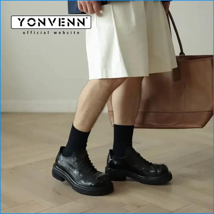 Derby en cuir de cheval au design Original