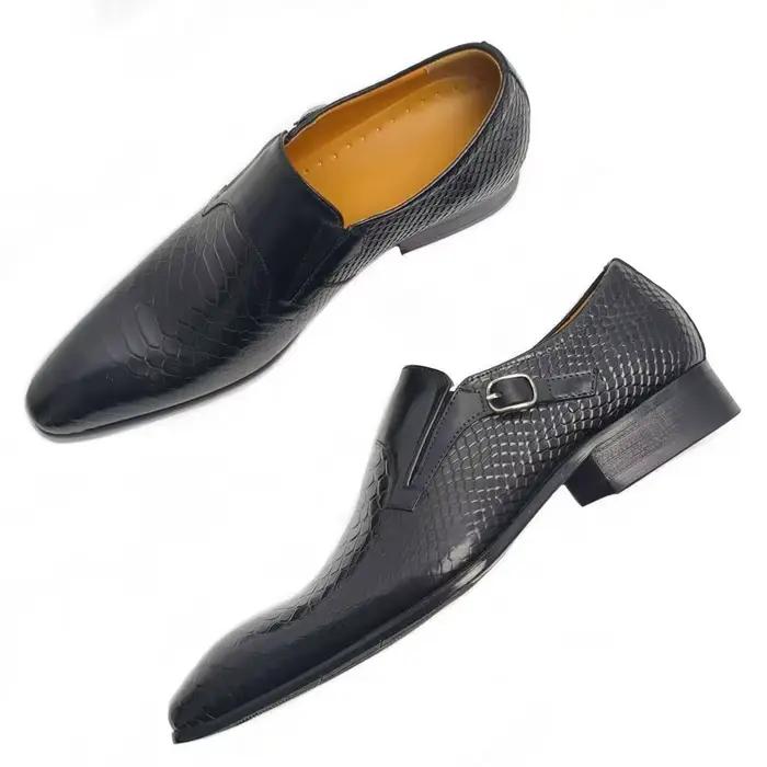Mocassins ASIMAYA en cuir peint à la main pour homme, chaussures décontractées et formelles pour l'usage quotidien et les occasions spéciales