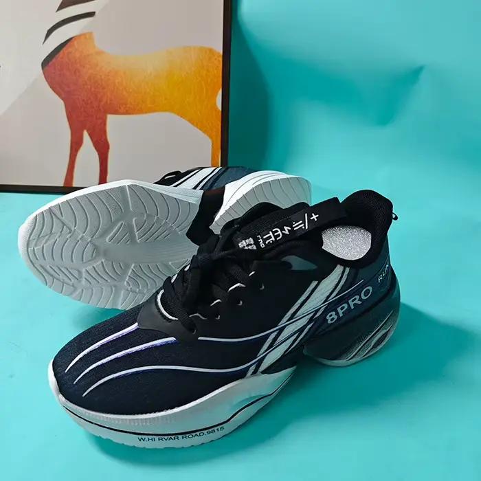 Couple chaussures de course nouveaux hommes plaque de carbone