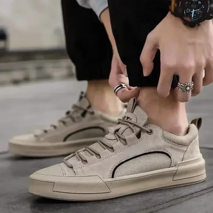 Tendance hommes chaussures en cuir décontractées 2023 nouvelles