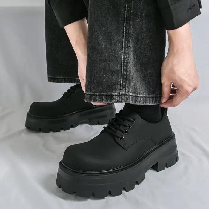 Chaussures Derby homme 2026 en PU à semelle épaissite tendance et confortables occassion bureau carrière et cadeaux d'affaire