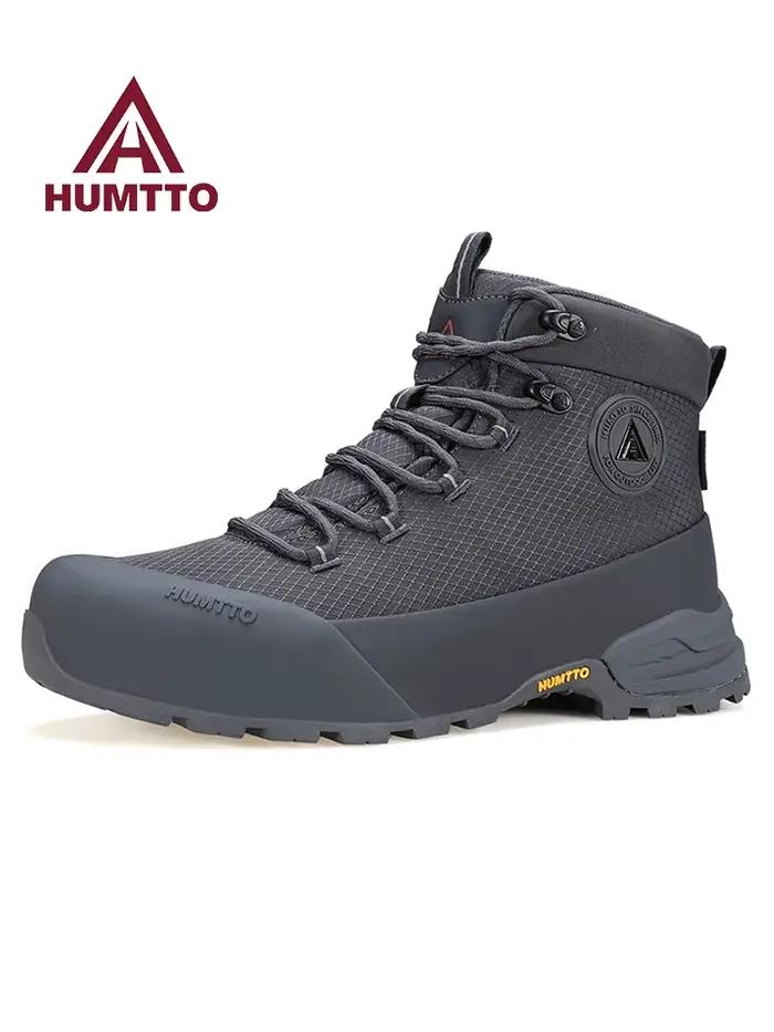 HUMTTO chaussures de randonnée hommes hiver Sports de plein air chaussures d'escalade bottes de chasse chaud en plein air cheville bottes de voyage Trekking baskets