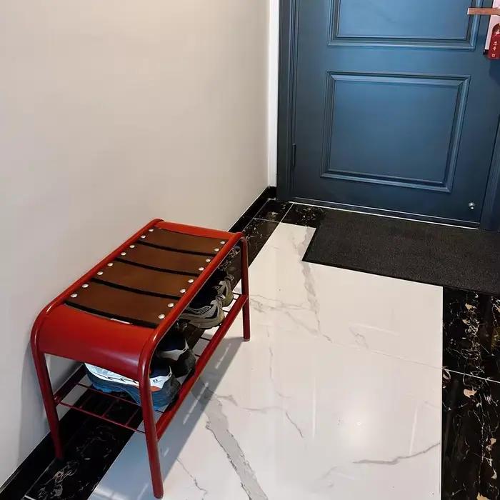 Banc à chaussures d'entrée Vintage en fer haut de gamme
