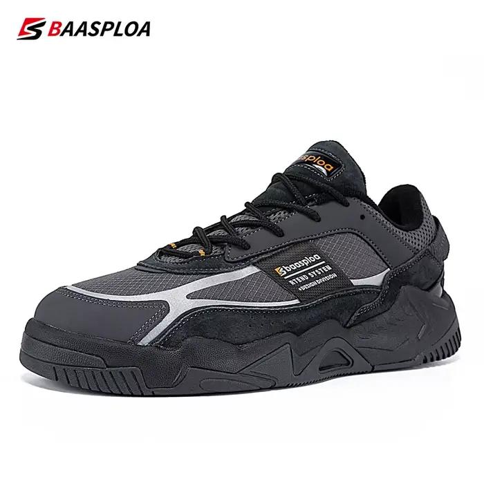 Baasploa-Chaussures décontractées pour hommes, baskets de marche imperméables, chaussures de tennis confortables pour hommes, chaussures de course coordonnantes, nouvelle mode