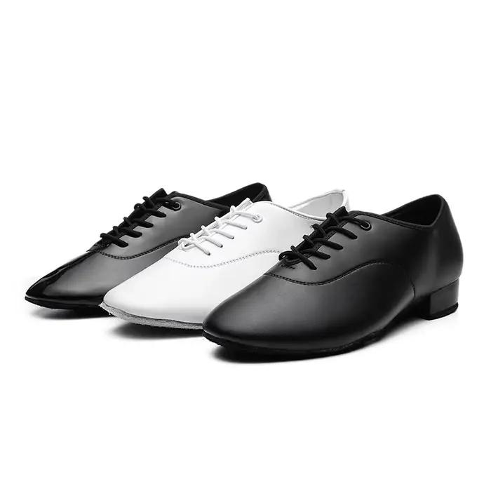 Chaussures de danse de salon latine pour hommes, chaussures d'intérieur modernes, chaussures de chancelier, chaussures de tango et de valse, 1 paire par lot