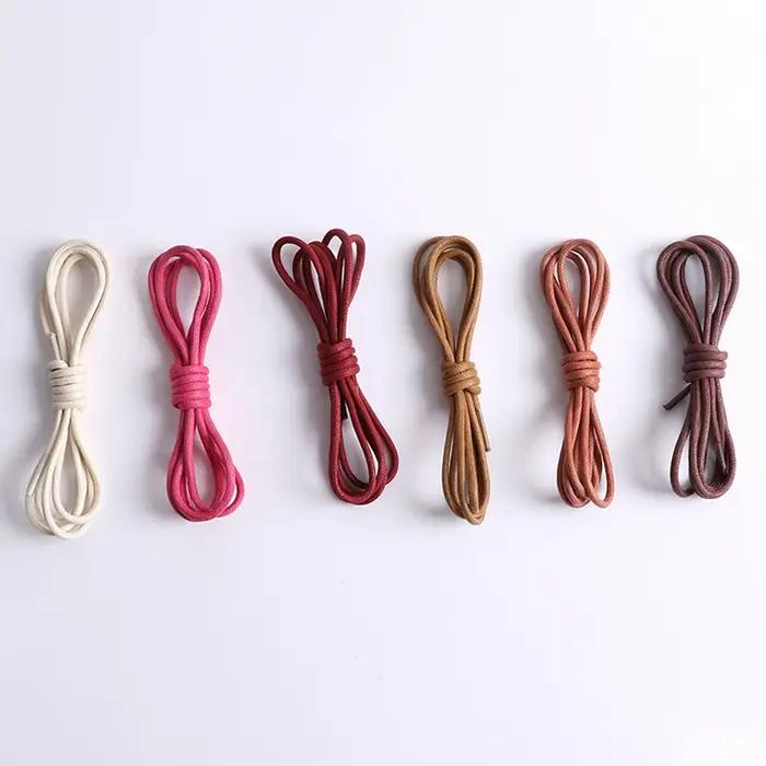 Lacets ronds cirés pour chaussures habillées pour hommes – imperméables et durables