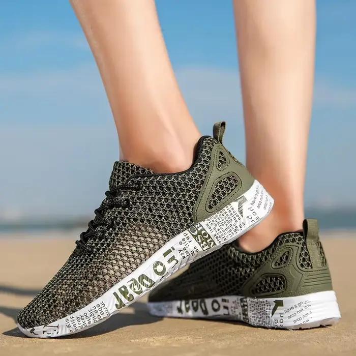 Haute qualité été hommes chaussures décontractées Aqua