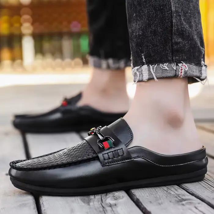 Chaussures décontractées sans talon pour hommes - Style rétro