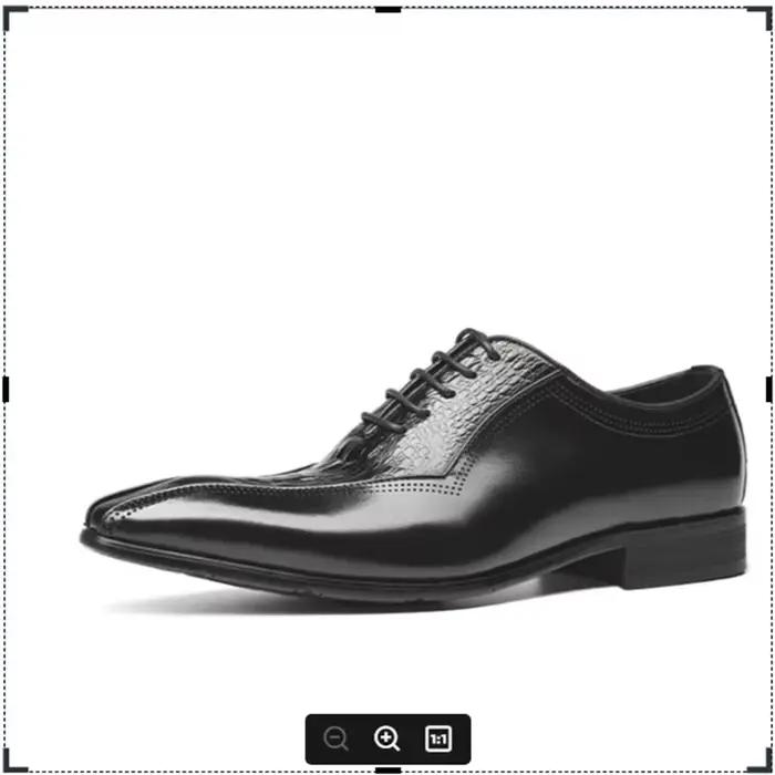 Shoe Guy. Chaussures provoqué en cuir pour hommes