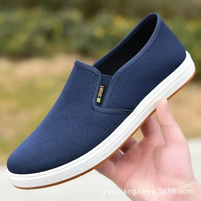 Chaussures de dehors en Toile Décontractées pour Homme, Baskets Confortables, Noires, Nouvelle Collection, Baskets pour Hommes, Style Décontracté, Mode Printemps-Automne