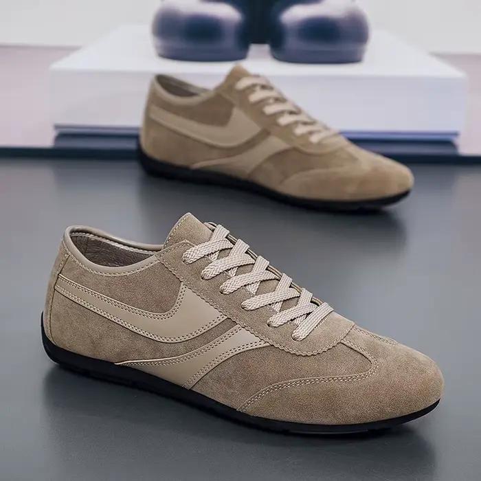 Baskets Homme 2025 – Nouveaux Mocassins Plats de Luxe Confortables à Enfiler – Chaussures Légères d'Extérieur
