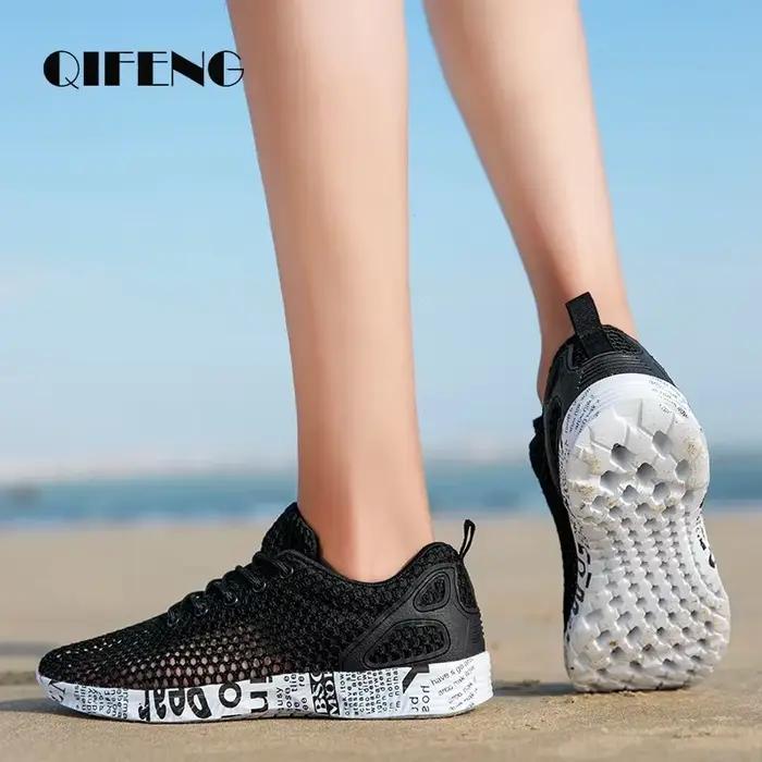 Haute qualité été hommes chaussures décontractées Aqua