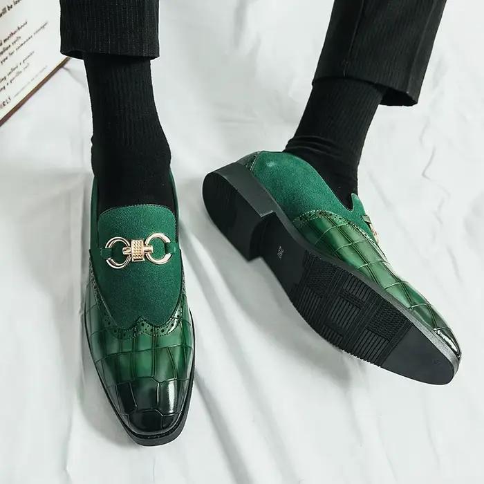 Mocassins en cuir à la mode italienne pour hommes