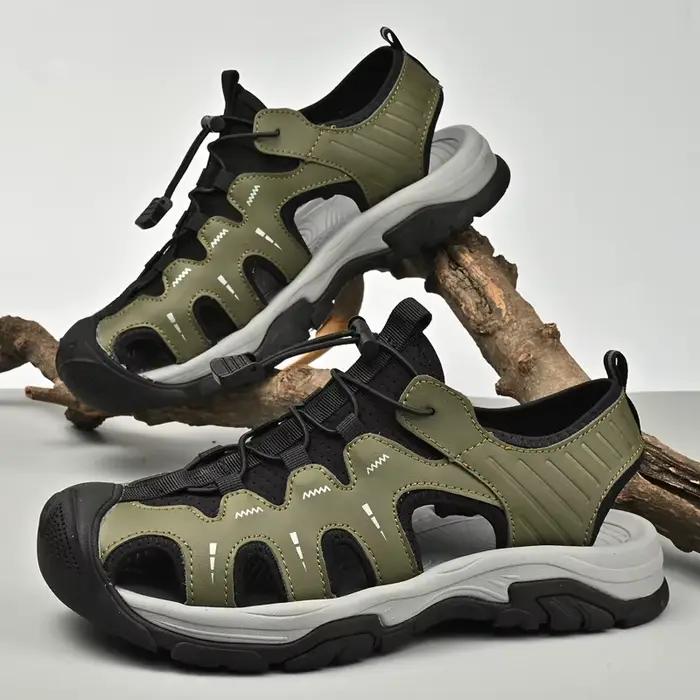 Jumpmore-Sandales en cuir pour hommes