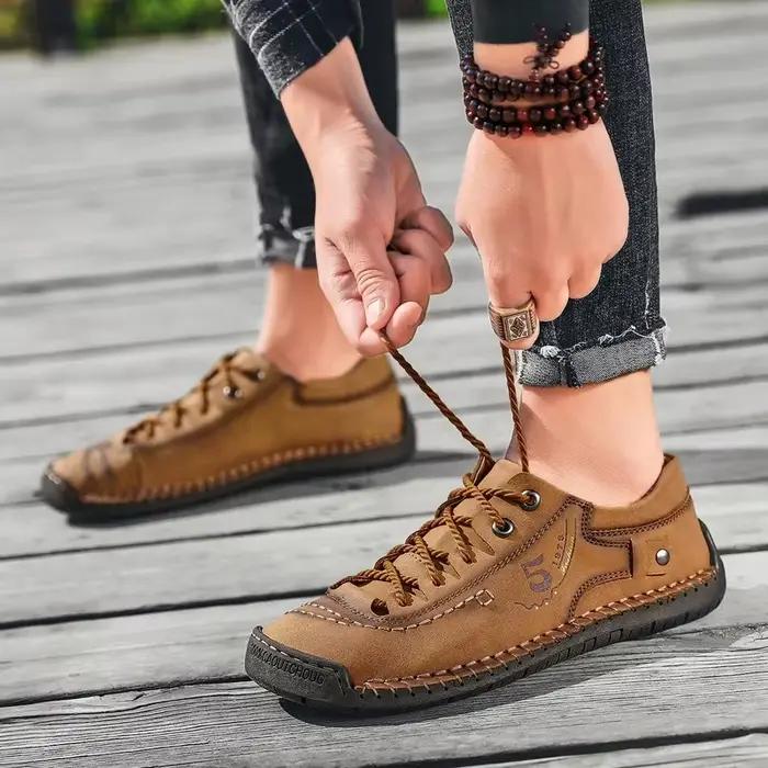 Nouvelles chaussures décontractées en cuir pour hommes