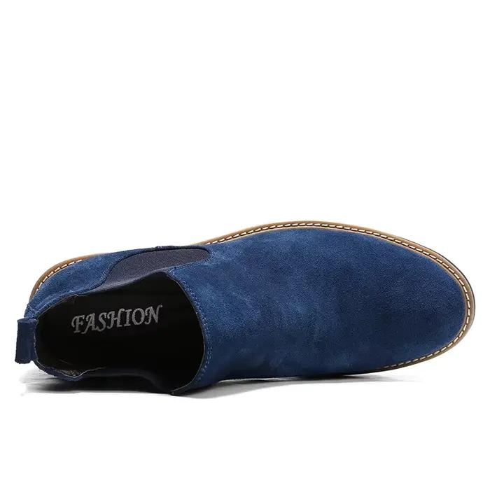 Bottes de rinçage décontractées pour hommes en cuir suédé de vache, ajustement parfait, confort et élégance pour les saisons printemps et automne, disponibles en plusieurs couleurs et tailles