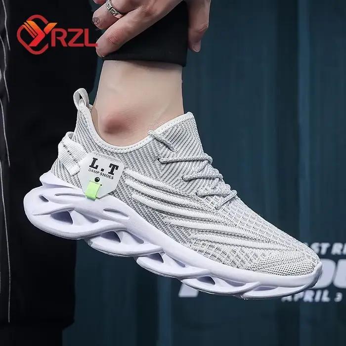 YRZL hommes sport course noir Jogging chaussures espadrilles décontractées en plein air respirant maille femmes léger