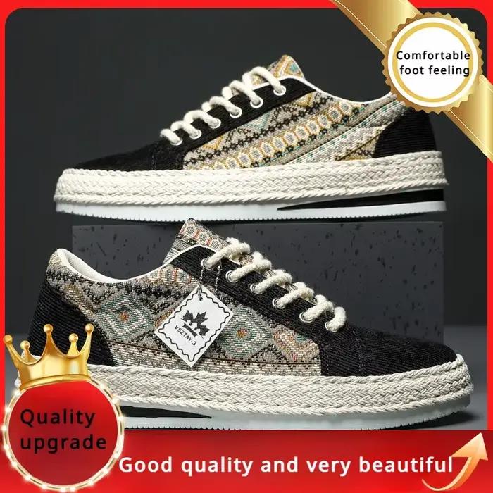 Chaussures pour hommes baskets légères pour hommes été nouveaux hommes chaussures en sulfure dentelle mise à niveau chaussures décontractées résistant à l'usure Zapatillas De Hombre
