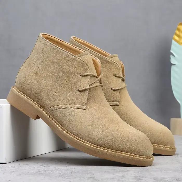 Bottes Chelsea en daim pour hommes bout pointu ajustement parfait confortable pour homme occassions formelles et sociales